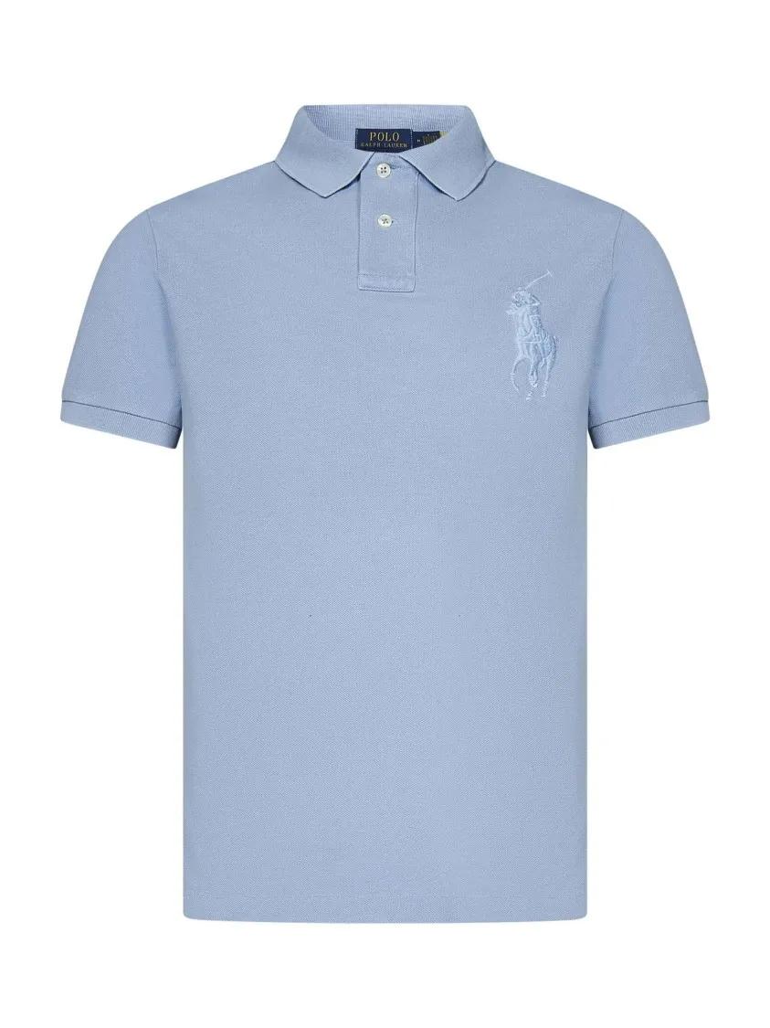 Thumbnail - Polo Ralph Lauren - Slim-Fit Light Blue Polo Shirt - Größe S - blau