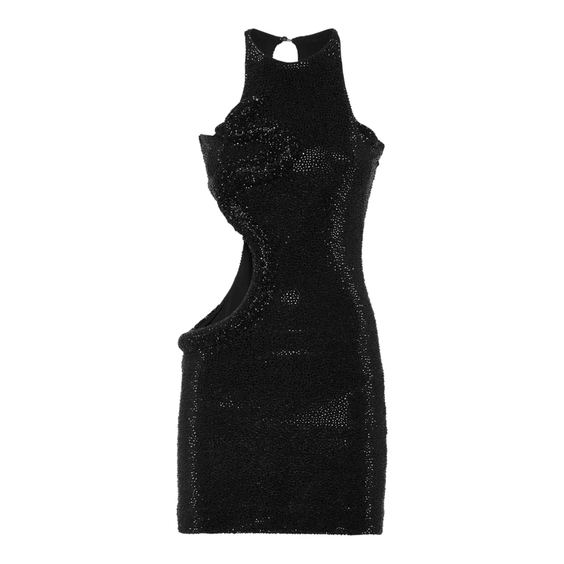 Philipp Plein Minikleid Short Dress Snake Embellished schwarz