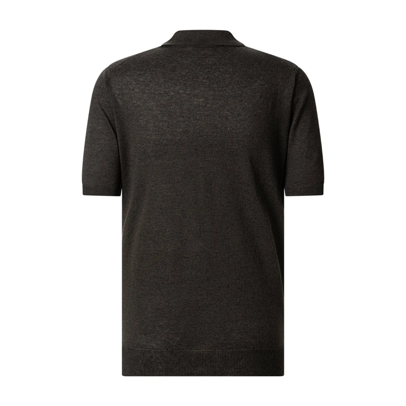 FILIPPO DE LAURENTIIS Poloshirt Poloshirt aus Baumwolle & Leinen blau(Image 8)