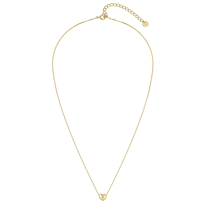 Glanzstücke München Mittellange Halskette Sterling Silber Halskette Herz gold(Image 2)