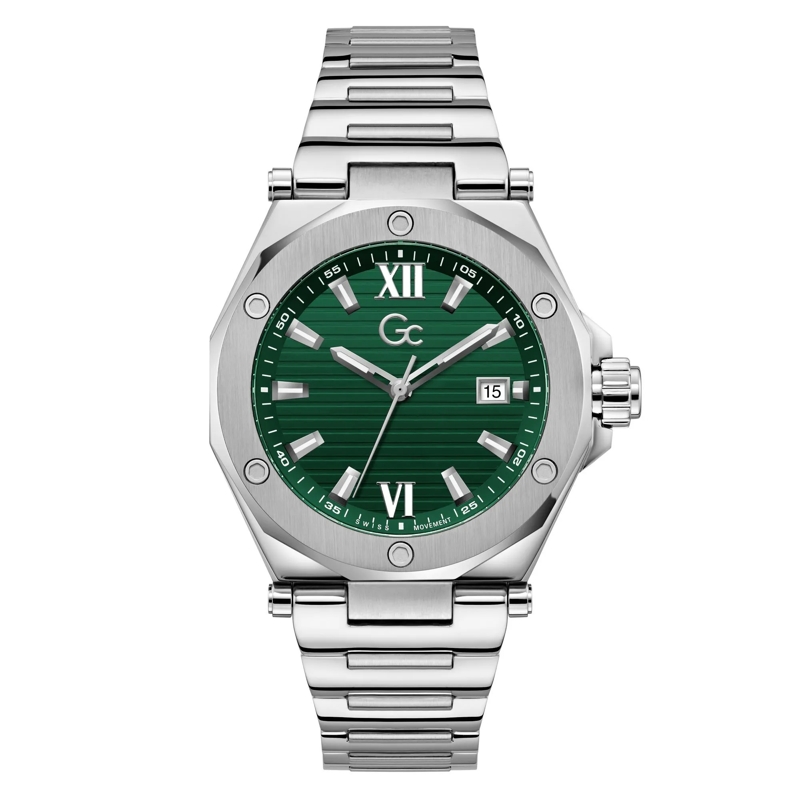 GC Quarzuhr Quarz-Analoguhr Gc Legacy Sleek silber