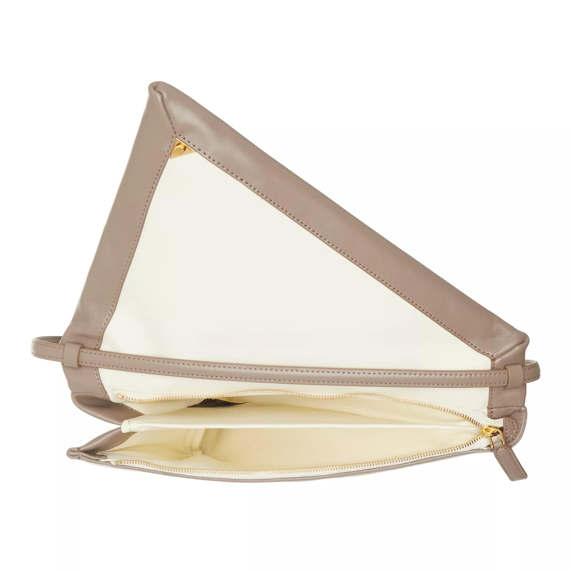 Marni Pochettes Prisma Triangle Bag in taupe
