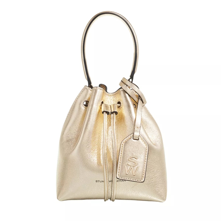 Stuart Weitzman Rae Mini Bucket Bag Platino