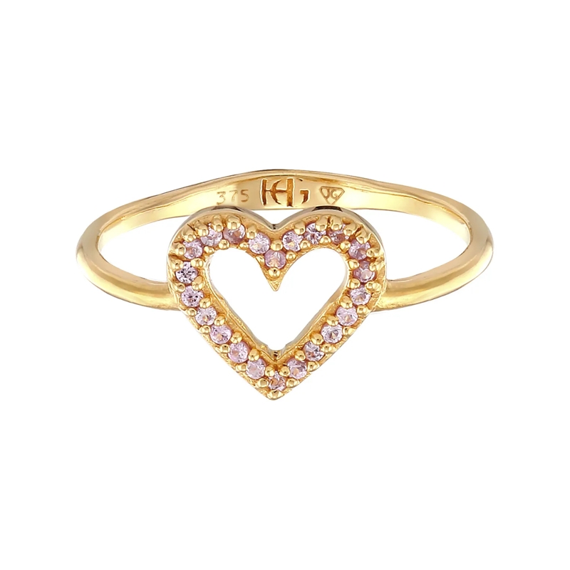 Haze & Glory Ring Ring Herz - I heart you 375 Gelbgold gold(Image 2)
