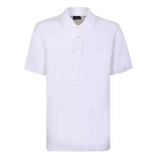 Brioni White Cotton Polo Shirt White 