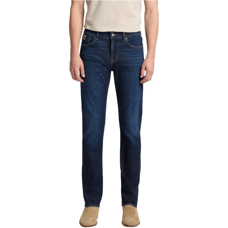 Seven for all Mankind Slim-Fit-Jeans Heren Slimmy Fairfield Jeans Blauw blau