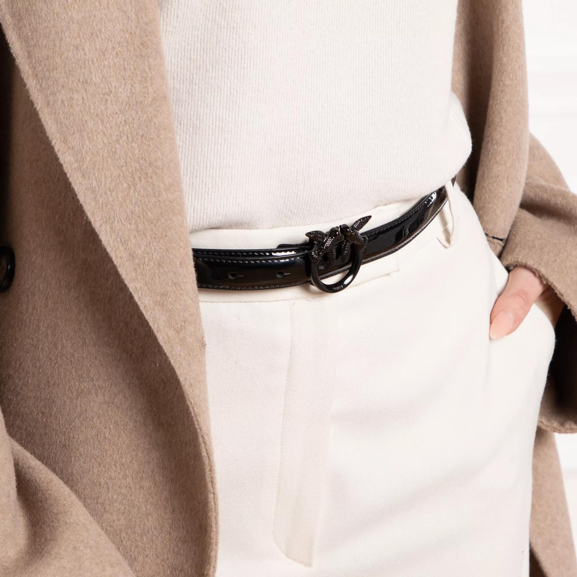 Pinko Love Berry H2 Belt Black | Leather Belt