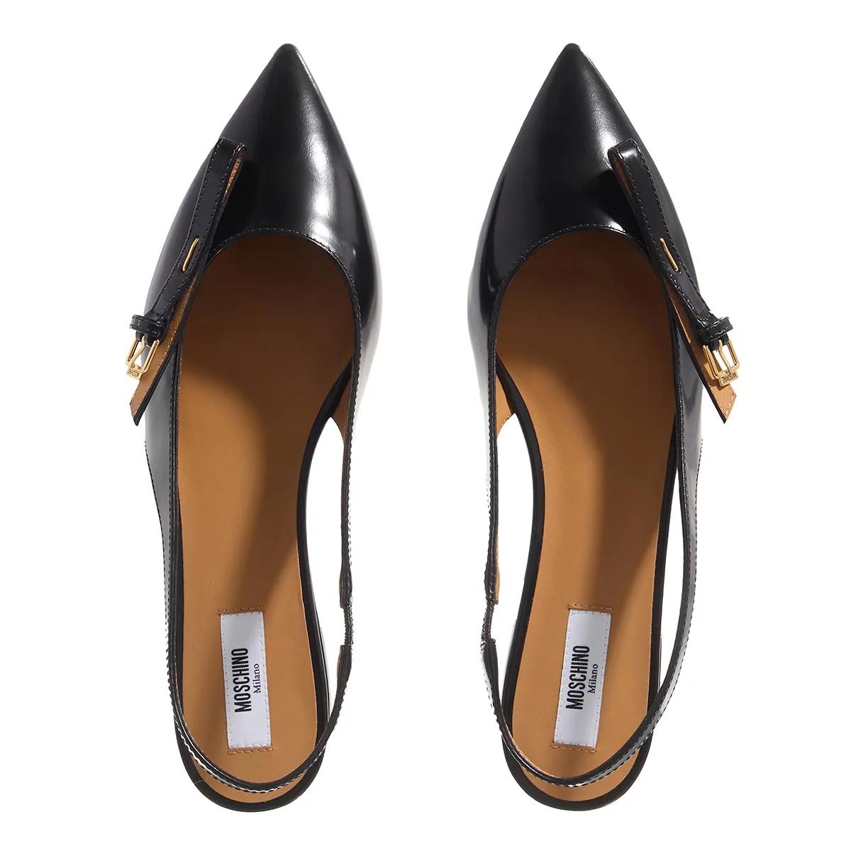 Thumbnail - Moschino Hohe Schuhe - Buckled Bow - Gr. 39 (EU) - in Schwarz - für Damen