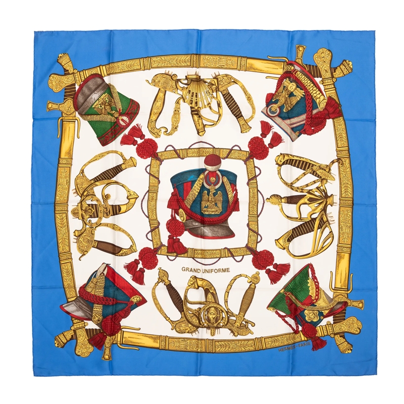 Hermès Halstuch Scarf blau