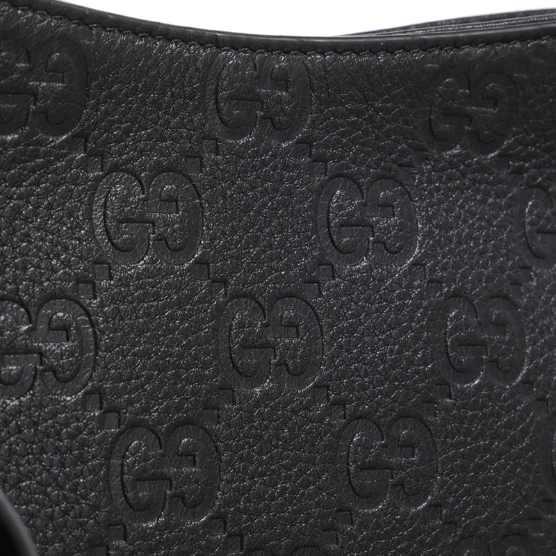Gucci Crossbody Bag GG Emblem Shoulder Bag Black(Image 5)