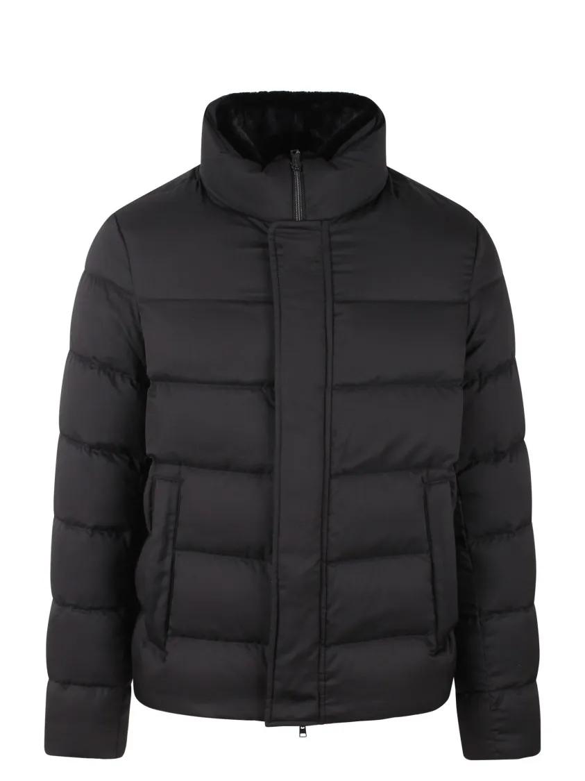 Herno - Padded Bomber Jacket - Größe 48 - schwarz