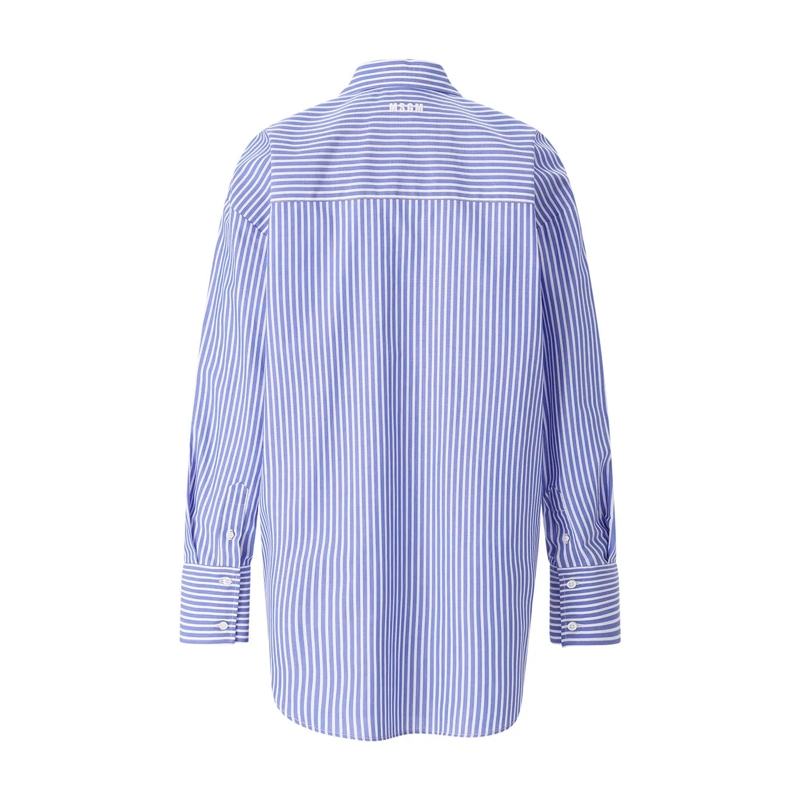 MSGM Chemisier Gestreifte Hemdbluse pink(Image 2)