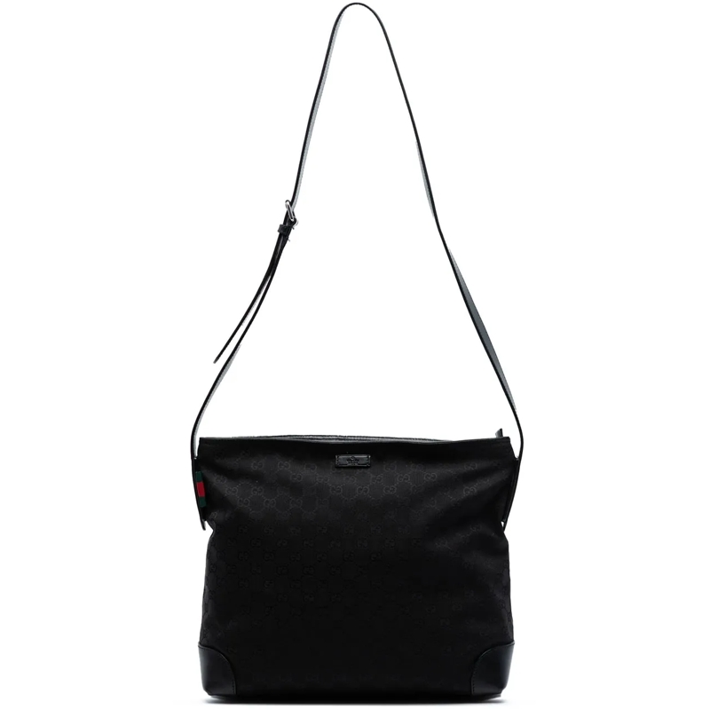 Gucci Sac à bandoulière GG Canvas Web Crossbody schwarz