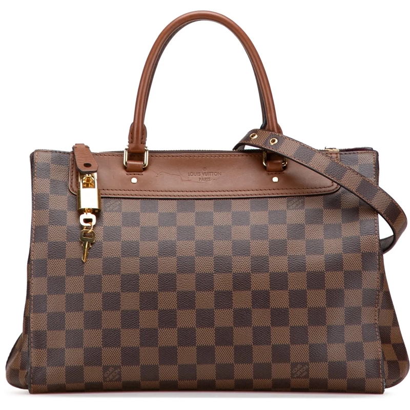 Louis Vuitton Schultertasche Damier Ebene Greenwich PM braun