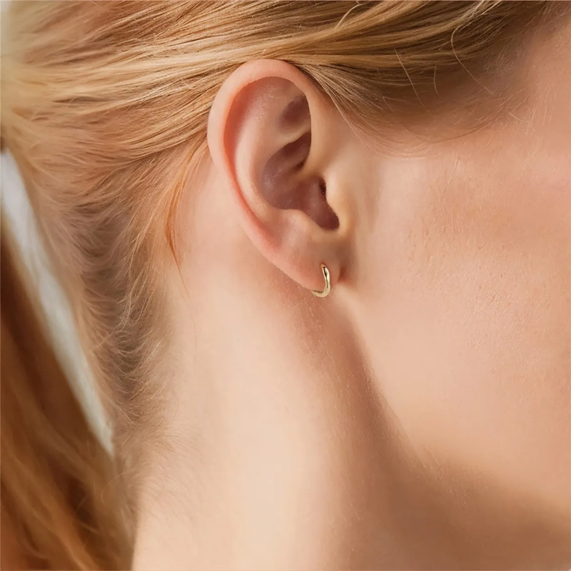 Glanzstücke München Ohrhänger Sterling Silber Creolen gold(Image 2)