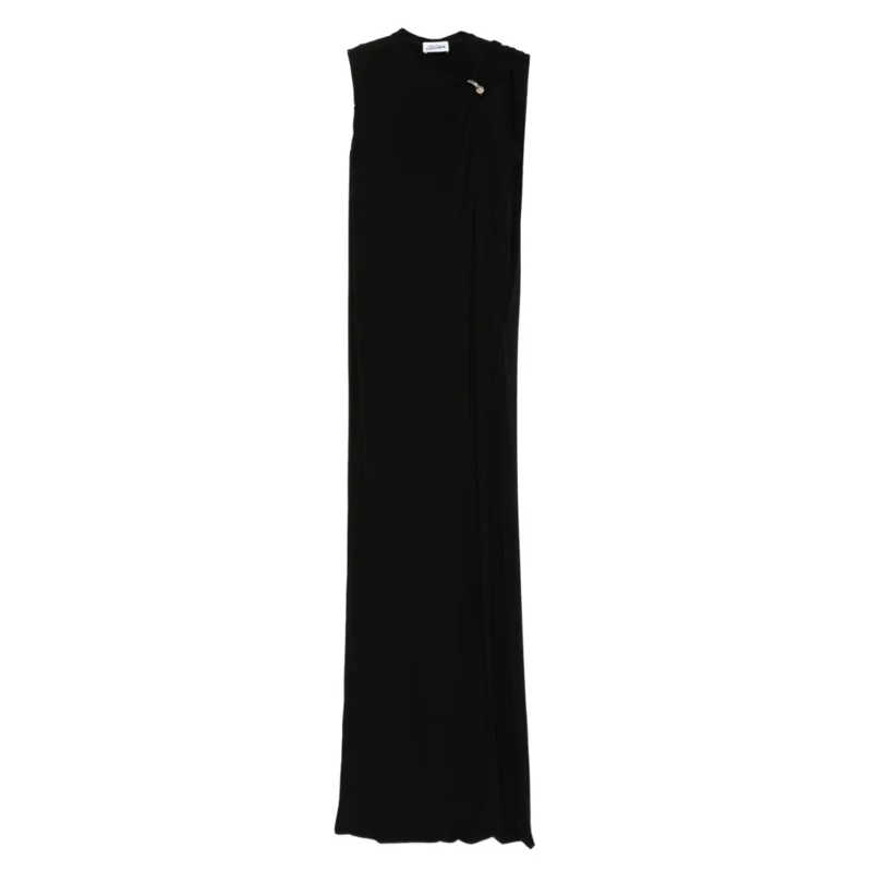 Jean Paul Gaultier  Sleeveless Black Maxi Dress Black