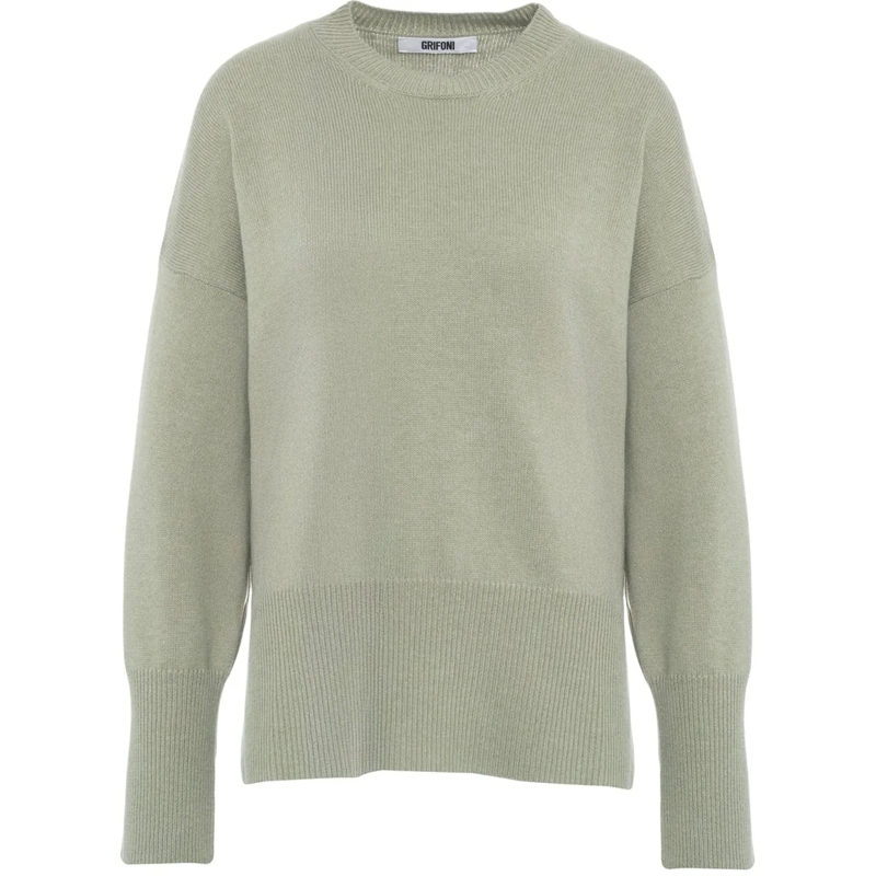 Grifoni  Fine knit pullover grün