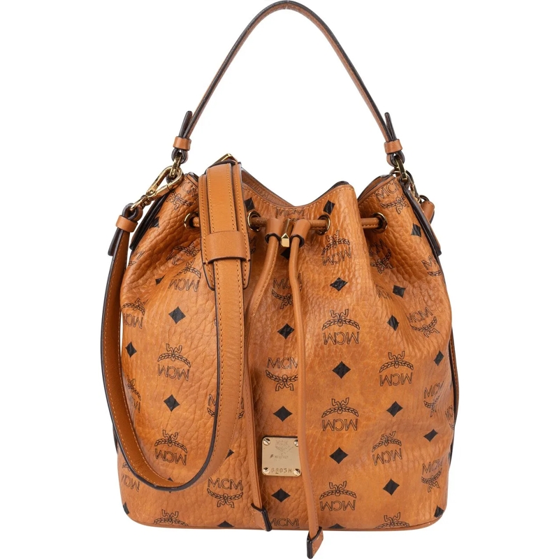 MCM Tote MCM Visetos Monogram Bucket Crossbody Bag braun