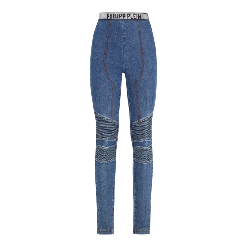 Philipp Plein Skinny-Leg-Jeans Jeggings blau