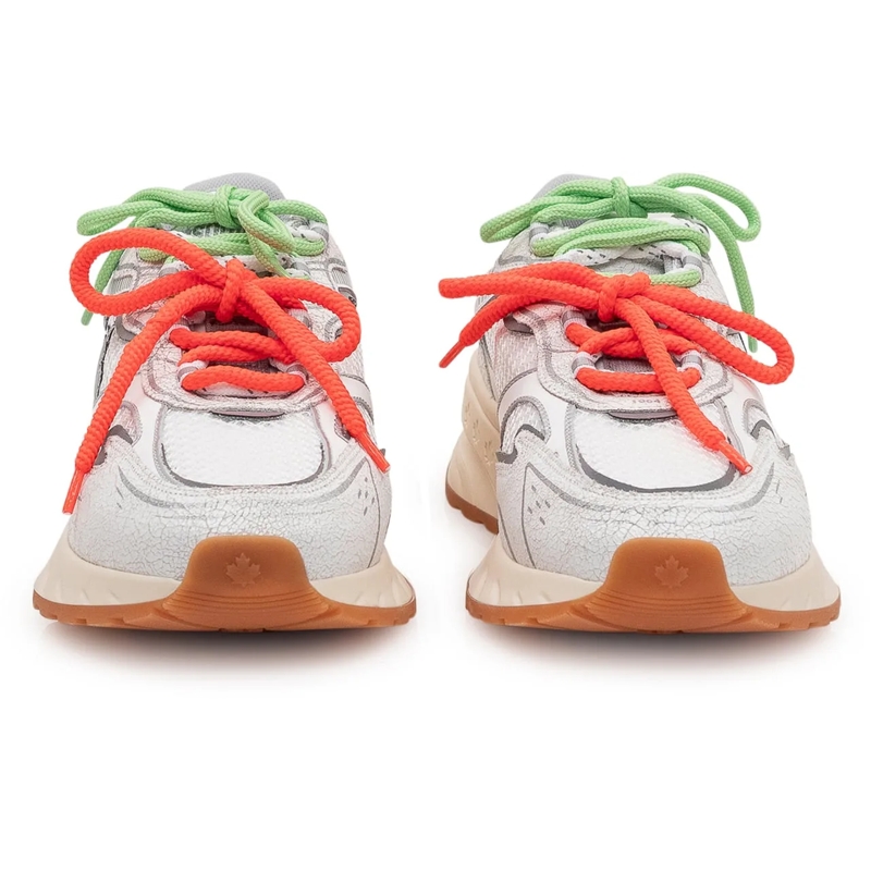 Dsquared2 Low-Top-Sneaker Sneaker Crackle con dettagli a contrasto weiß(Image 2)