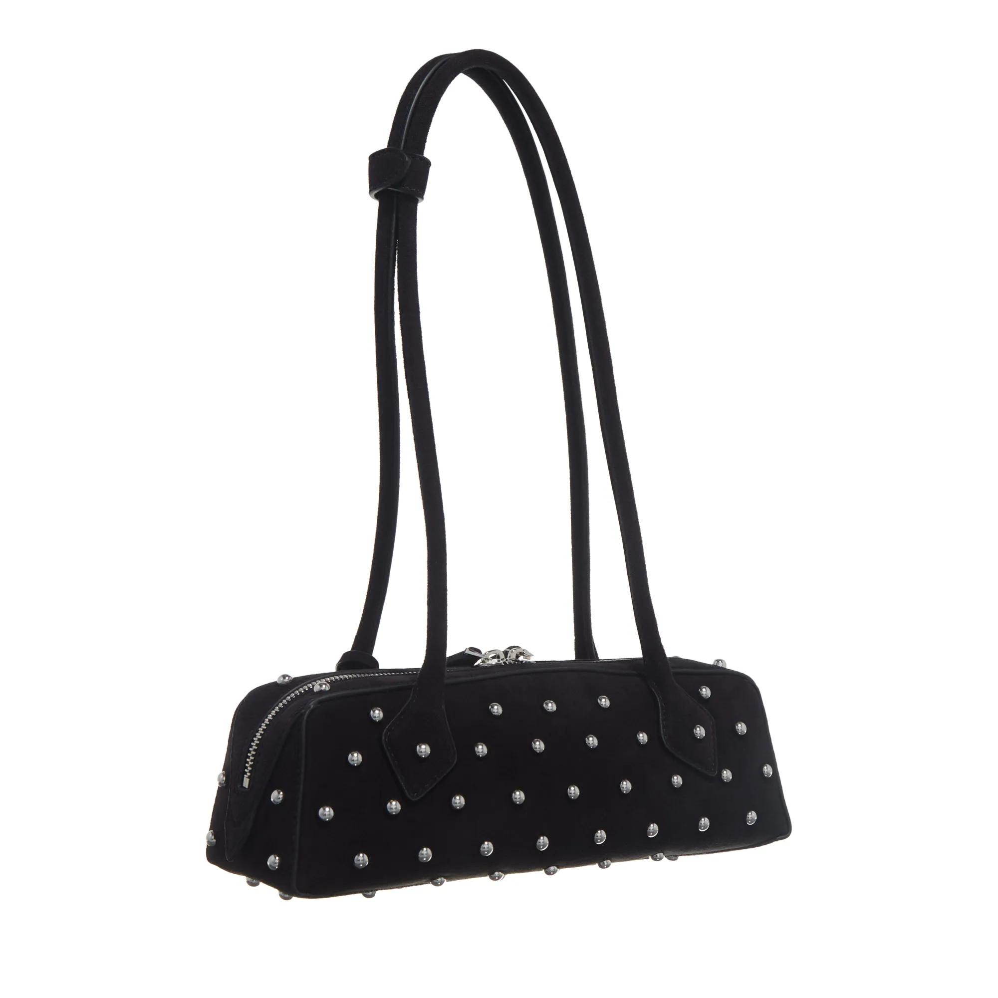Alaia Satchels Le Teckel Suede in zwart