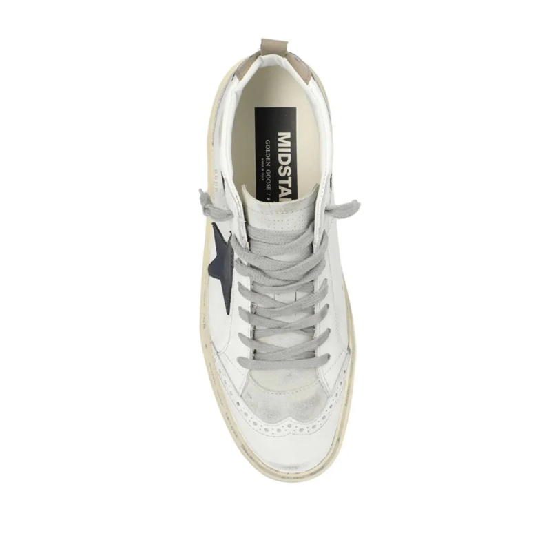 Golden Goose High-Top-Sneaker Mid Star High-Top Leather Sneakers White(Image 10)