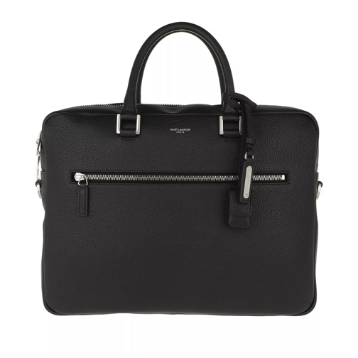 Saint Laurent Sac De Jour Medium Briefcase Grained Leather Black Briefcase
