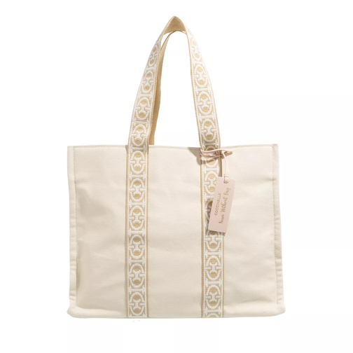 Coccinelle Never Without Bag Ribbon Natural Boodschappentas