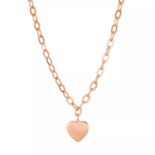 BELORO Necklace Heart Rose Gold Mellanlångt halsband