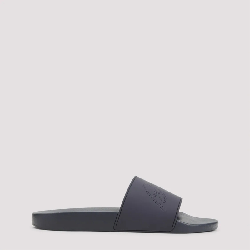 Brioni Loafer Black Minimalist Slides Black
