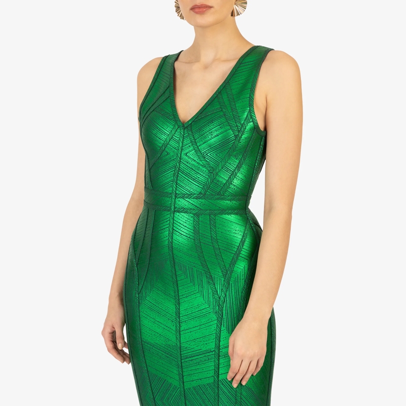 Kraimod Minikleid Bandage Kleid grün (Image 5)