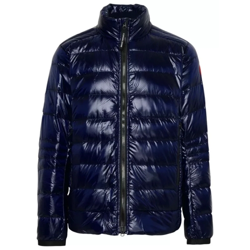 Canada Goose Navy Nylon Crofton Puffer Jacket Blue Vestes en duvet