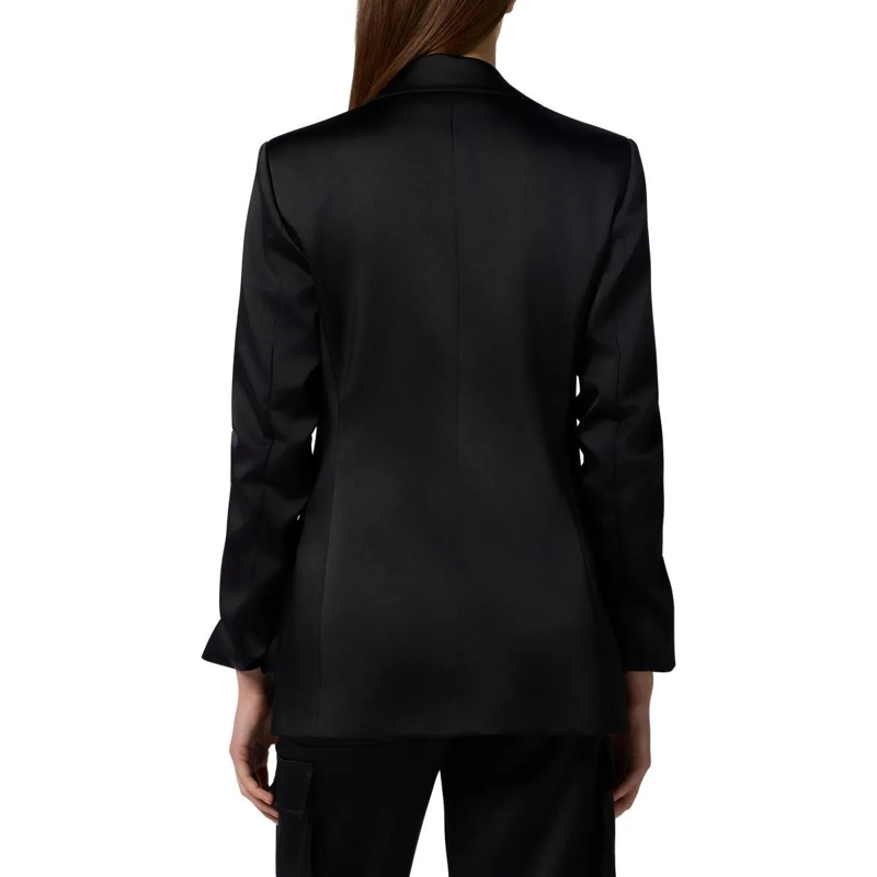 Philipp Plein Blazer Satin Cargo Fit Blazer schwarz(Image 3)