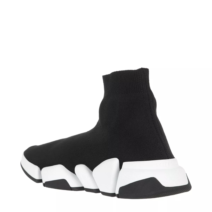 Balenciaga Speed 2.0 Knit Sneakers Black White Slip On Sneaker