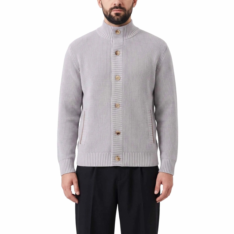 Maurizio Baldassari veste Strickjacke aus Schurwolle grau(Image 2)