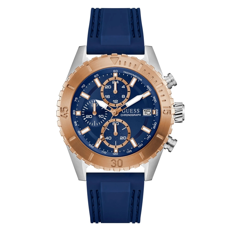 Guess Quarzuhr Quarz-Chronographenuhr Defender blau