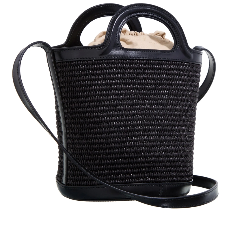 Marni Bucket Bag Black Adjustable Shoulder Strap Bag Black(Image 8)