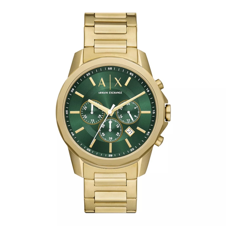 Armani exchange gold watch sale