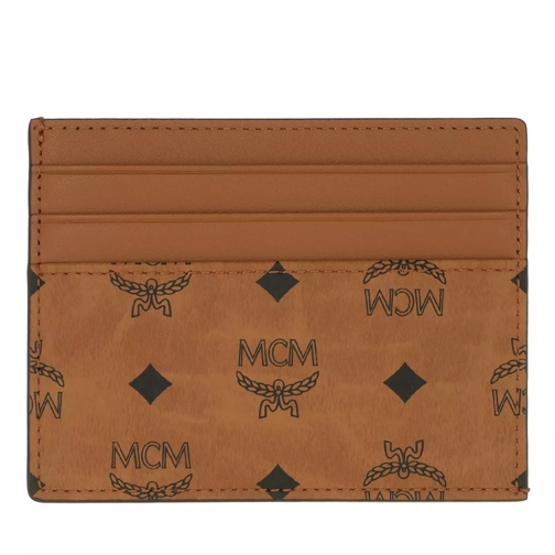 MCM M-Veritas Card Case Mini Cognac Kaartenhouder