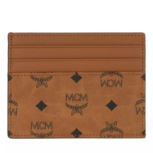 MCM M-Veritas Card Case Mini Cognac Kartenhalter