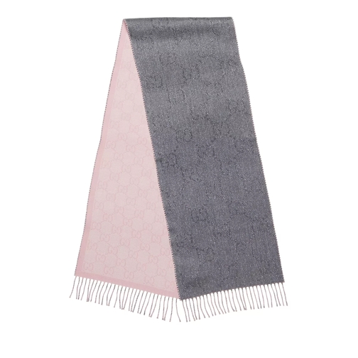 Gucci Scarf GG Graphite Pink Wollen Sjaal