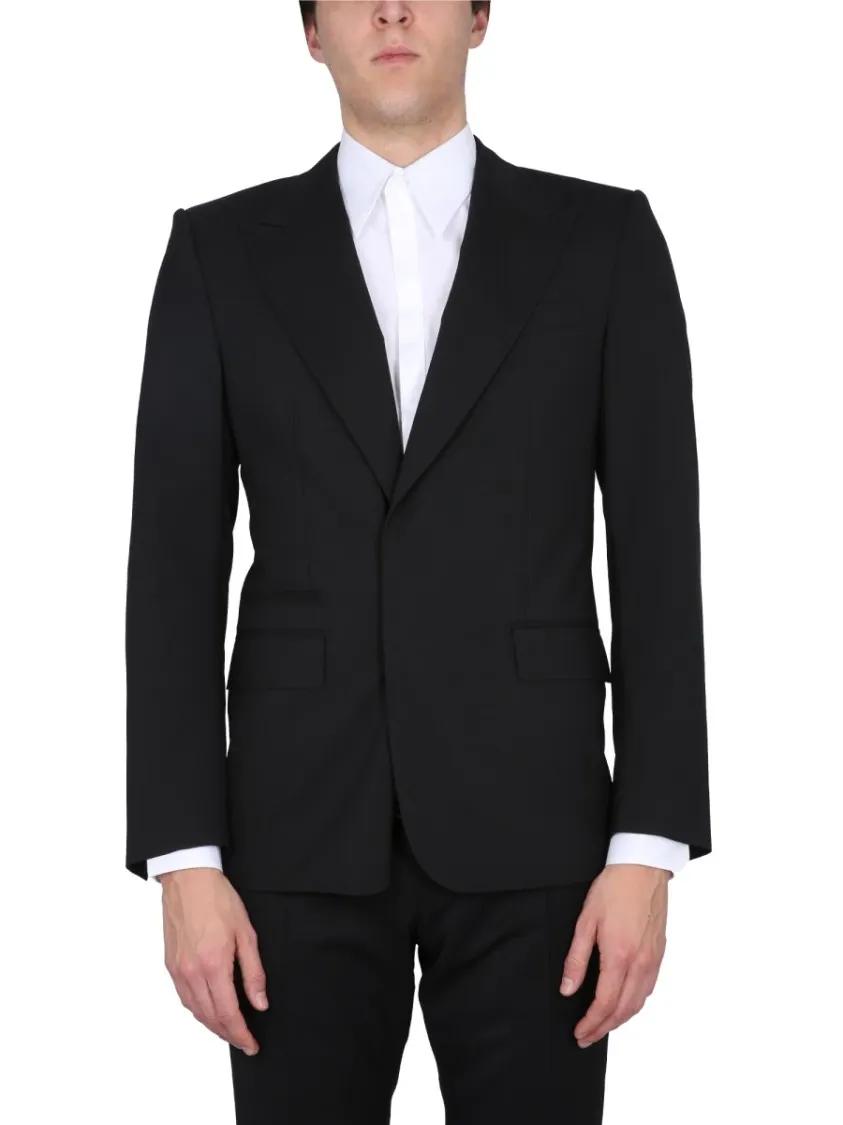 Thumbnail - Dolce&Gabbana - Single-Breasted Jacket - Größe 50 - schwarz
