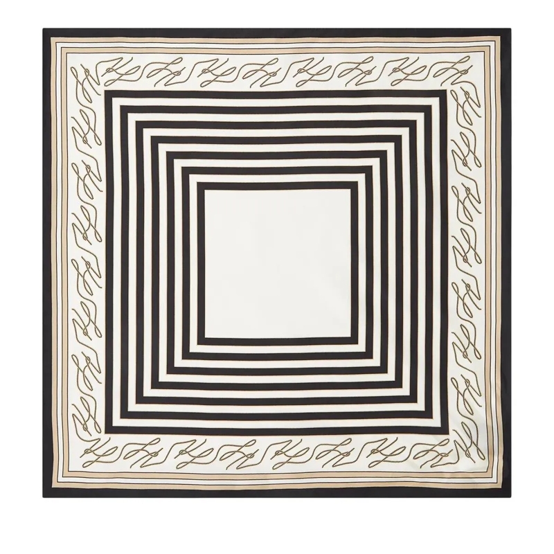 Karl Lagerfeld Wollschal K/AUTOGRAPH Schal schwarz