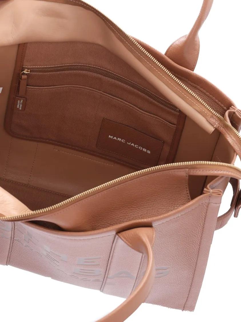 Marc Jacobs Shoppers & Totes Large Tote Bag "The Leather" – Brown in bruin