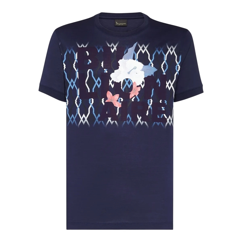 BILLIONAIRE T-Shirt T-Shirt Palms dunkel-blau