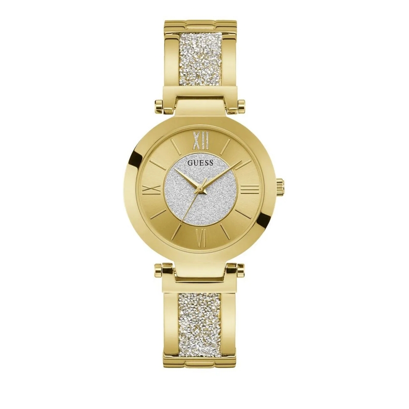 Guess Quarzuhr Quarz Analog Uhr Gd Aurora gold