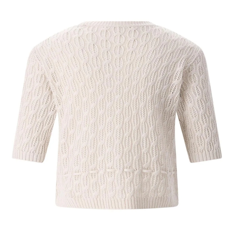 FRAME Cardigan Strickjacke aus Kaschmir und Wolle beige(Image 2)