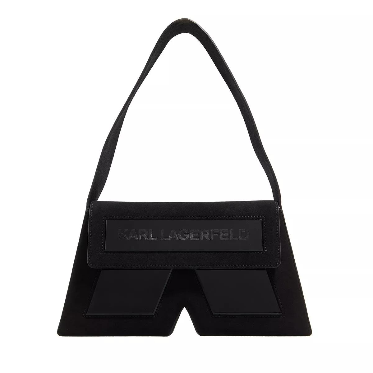 Karl Lagerfeld Hobo Bag - Essential Shoulderbag - Gr. unisize - in Schwarz - für Damen