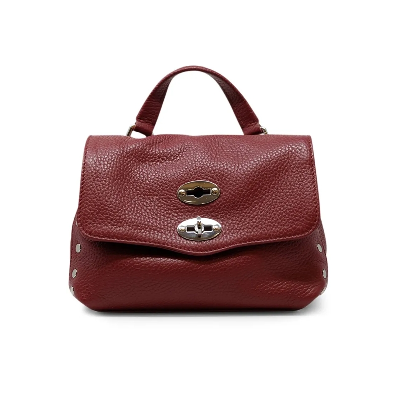 Zanellato Sac à bandoulière Structured Red Opera Leather Baby Bag With Dual Tu Black