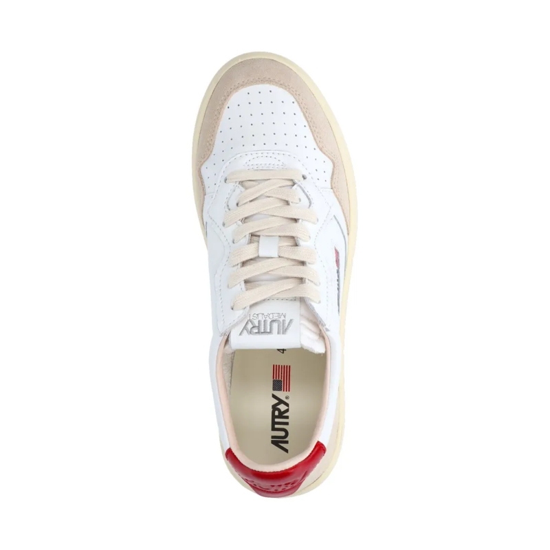 Autry International Low-Top-Sneaker "Medalist" Low-Top Sneakers White Rot(Image 6)